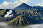 Bromo Vocano Mountain Stock Photo