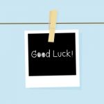 Good Luck Card Stock Photo