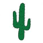 Cactus Cartoon Stock Photo