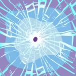 Abstract Background Broken Glass - Illustration Stock Photo