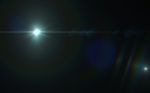 Abstract Of Lighting Digital Lens Flare In Dark Background Stock Photo