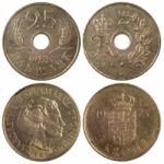 Old Rare Coins Of Denmark Stock Photo