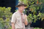 Student 11-12 Years Old, Scout Assembly, Teepangkorn Scout Camp In Samut Sakhon Thailand Stock Photo