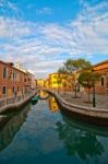 Venice Italy San Nicolo Dei Mendicoli Church Stock Photo