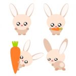 Cartoon Rabbit Illustration Stock Photo