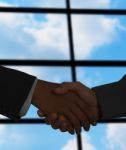 Businessmen Shaking Hands Stock Photo