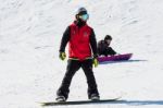 Deogyusan,korea - January 1: Skier Skiing On Deogyusan Ski Resort In Winter,south Korea On January 1, 2016 Stock Photo