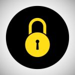 Lock Icon Stock Photo