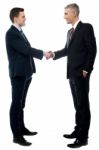 Two Businessmen Have An Agreement Stock Photo