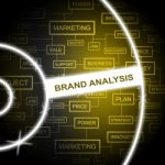 Brand Analysis Represents Company Identity And Analyst Stock Photo