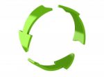 Green Recycle Arrows Stock Photo