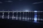 Shorncliffe Pier In The Evening Stock Photo