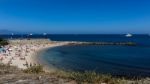 Tourists On The Blue Coast Of France Stock Photo