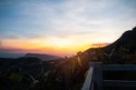 Mountain Landscape At The Sunset Stock Photo