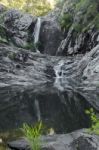 Cedar Creek Falls In Mount Tamborine Stock Photo