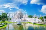 Chiang Rai, Thailand - Octuber 20 , 2016: Wat Rong Khun Temple (white Temple) In Chiang Rai, Thailand Stock Photo