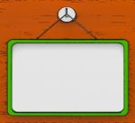 Blank Noticeboard Copy Space Shows Display Space Stock Photo