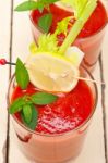 Fresh Tomato Juice Stock Photo