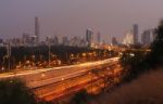 Tel Aviv At Dusk Stock Photo