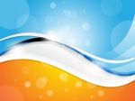 Colourful Wave Background Shows Wavy Design Artwork
 Stock Photo