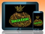 Danish Krone Represents Currency Exchange And Banknotes Stock Photo