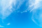 Dramatic Cloudy Blue Sky In Day Time Stock Photo