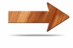 Arrow Sign Of Wood Stock Photo