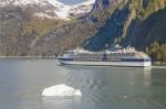 Cruise Ship In Alaska Stock Photo