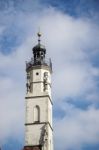 Old Clock Tower In Rothenburg Stock Photo