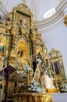 Marbella, Andalucia/spain - July 6 : Statue Of The Madonna In Th Stock Photo