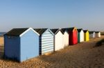 Southwold, Suffolk/uk - May 31 : Colourful Beach Huts At Southwo Stock Photo