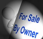 For Sale By Owner Sign Displays Listing And Selling Stock Photo