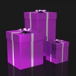 Giftboxes Celebration Represents Party Parties And Package Stock Photo