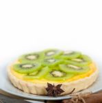 Kiwi  Pie Tart And Spices Stock Photo