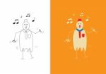 Chicken Businessman Dancing Stock Photo