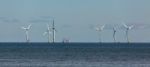 Colwyn Bay, Wales/uk - October 7 : Wind Turbines Off Shore At Co Stock Photo