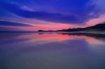 Colorful Night Landscape Of Famous Oldshoremore Beach In Norther Stock Photo