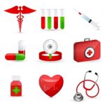 Medical Icons Stock Photo