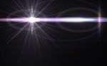 Abstract Sun Burst With Digital Lens Flare Background.abstract Digital Lens Flares Special Lighting Effects On Black Background Stock Photo