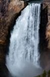 Close-up View Of Lower Yellowstone Falls Stock Photo