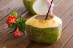 Coconut Water Drink Stock Photo