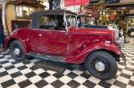 Classic Car 1937 Austin Clifton In The Motor Museum At Bourton-o Stock Photo