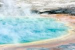 Grand Prismatic Spring Stock Photo