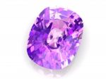 Amethyst On White Background Stock Photo