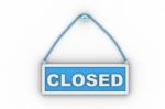 3d Illustration Of Closed Sign Stock Photo