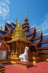 The Most Beautiful Temple In Sukhothai Wat Pipat Mongkol Temple Stock Photo