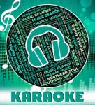 Karaoke Music Represents Sound Track And Acoustic Stock Photo