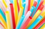 Colorful Straws Stock Photo