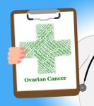 Ovarian Cancer Shows Ill Health And Solanum Stock Photo