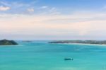 View Blue Sky Over The Andaman Sea In Phuket, Thailand Stock Photo